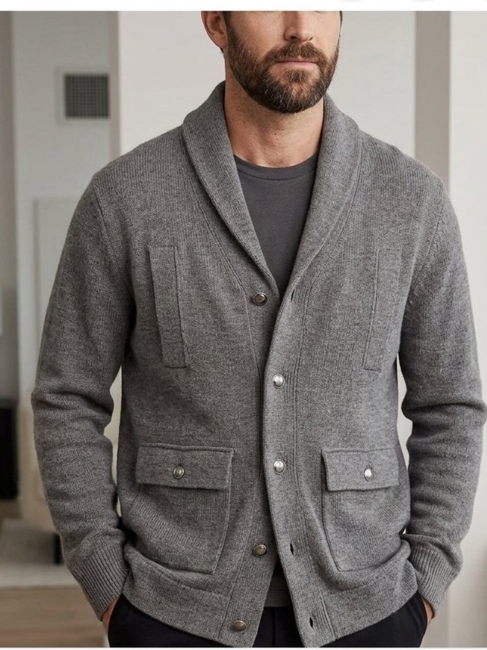 Banana Republic Soft Wool Cardigan Large